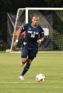 Anna Meassick | Dante Lamb moves the ball downfield.