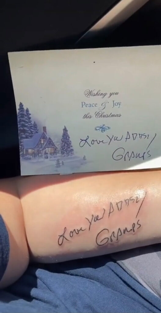 handwriting tattoo by Haley Gogue: TattooNOW