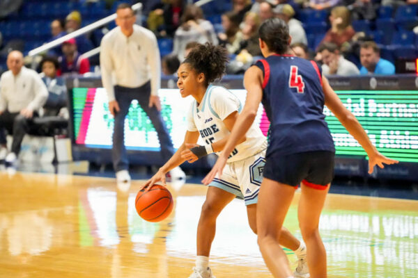 Second-year guard Sophia Vital averages 23 minutes and 6.2 points a game this year with the Rams. PHOTO CREDIT: Emma Roberts | Staff Photographer