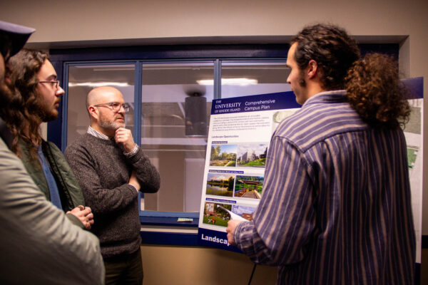 Feedback session attendees discuss the comprehensive campus plan. PHOTO CREDIT: Christina Lancellotta | Staff Photographer