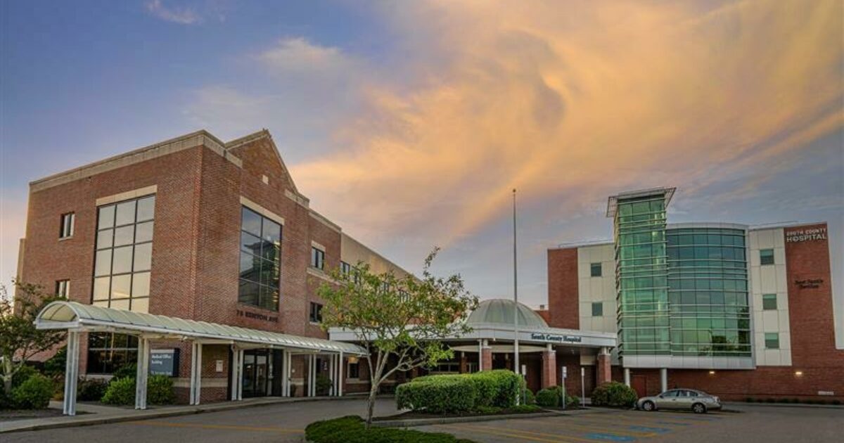 The outside of South County Hospital in South Kingstown. PHOTO CREDIT: SouthCountyHealth.org