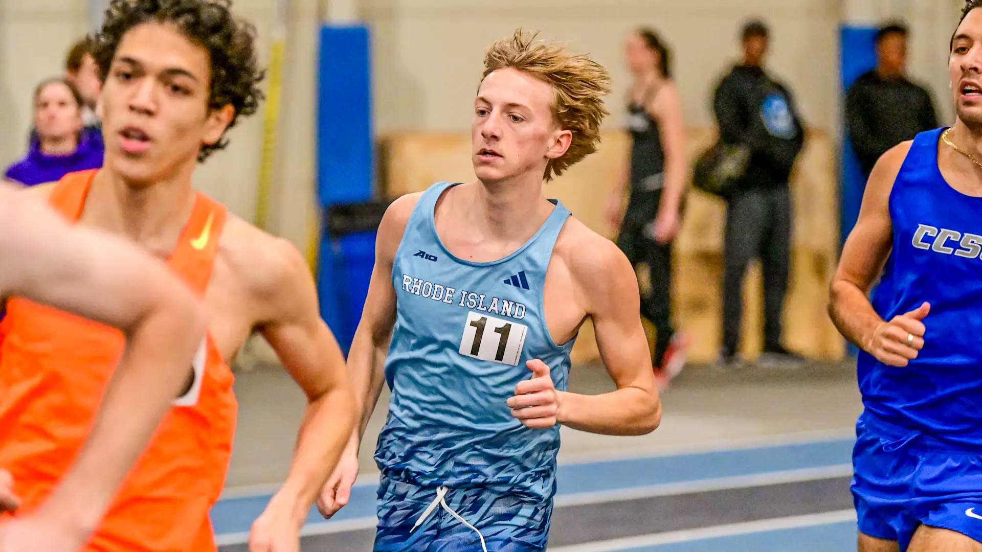 The University of Rhode Island men’s track and field team competed in the Boston University Terrier Classic on Saturday, climbing the Atlantic 10 event seeding and rewriting the mile record book.