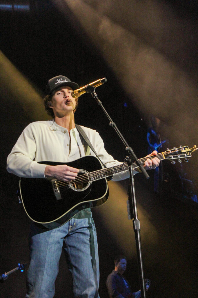 Students, alumni and parents donned their cowboy boots and hats to see McCollum during the second weekend of his “What Kinda Man” tour. People of all ages gathered for the up-and-coming country singer’s show, some of them long-time fans of McCollum. 