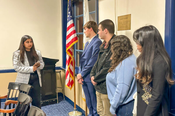 The University of Rhode Island student senate swore in four new senators, approved nominations for a constitution review committee and approved four bills in its meeting on Wednesday.