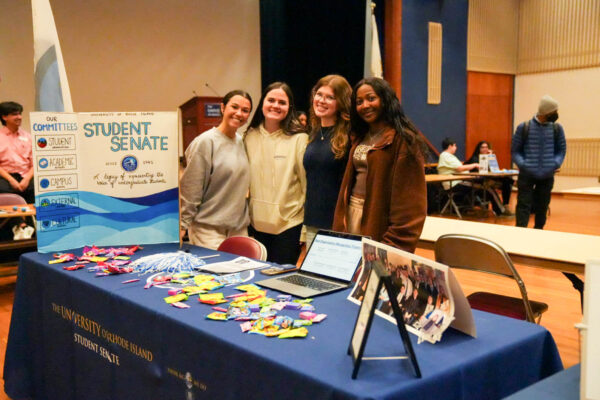 Students clubs gather in the Memorial Union Ballroom on Feb. 5 for an organization fair. PHOTO CREDIT: Emma Roberts | Staff Photographer