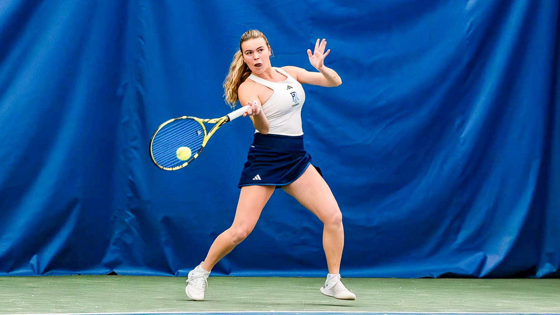 The University of Rhode Island women’s tennis team kept its undefeated season alive this past weekend with wins over Fairfield University and Nichols College.