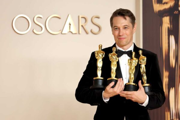 “Anora,” directed by Sean Baker, won six awards, including Best Picture, at the 97th Academy Awards on Sunday night. PHOTO CREDIT: Mike Coppola/NPR