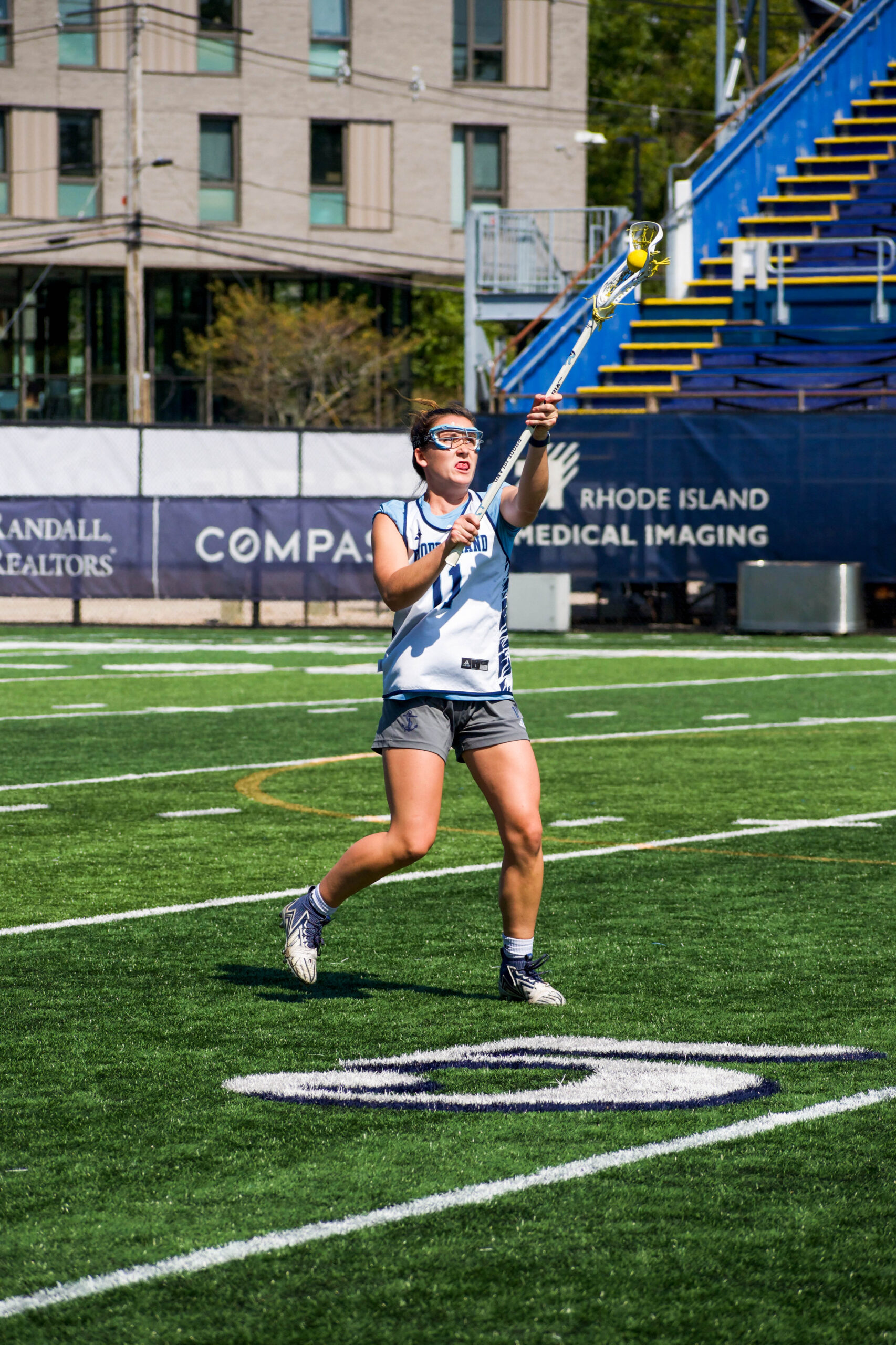 Fourth-year midfielder Emma Hughes is the longest tenured player on the women’s lacrosse team, being the only player on the roster for the 2022-23 season. PHOTO CREDIT: Nora Kelley | Photo Editor