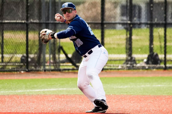 Fourth-year infielder Anthony DePino records nine hits in the Rams’ sweep against VCU over the weekend. PHOTO CREDIT: Connor Caldon / GoRhody.com