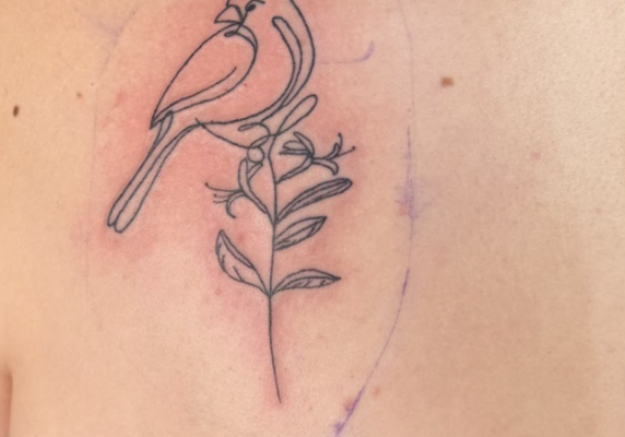 Three generations, one tattoo: Markings, meanings, everything in between part 26 First-year Emma Roberts’ tattoo for her mother and grandmother. PHOTO CREDIT: Emma Roberts | Staff Photographer