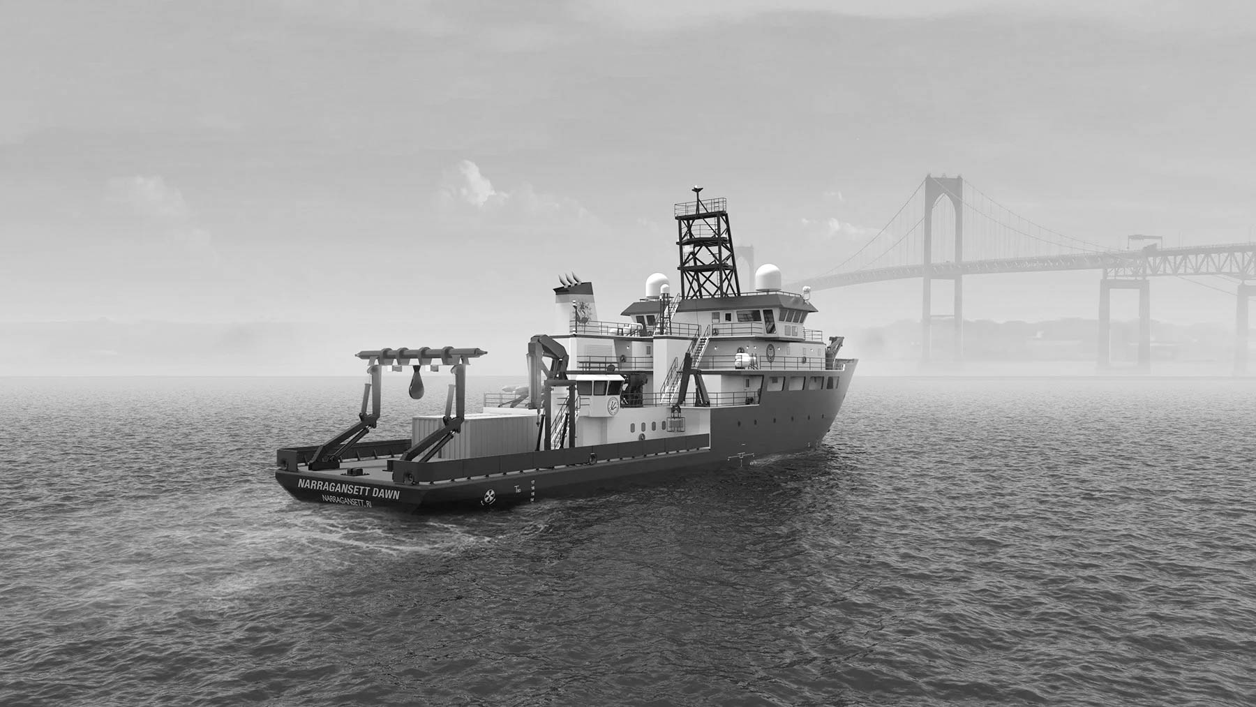 The Narragansett Dawn, URI’s newest research vessel, has been delayed again. PHOTO CREDIT: URI.edu