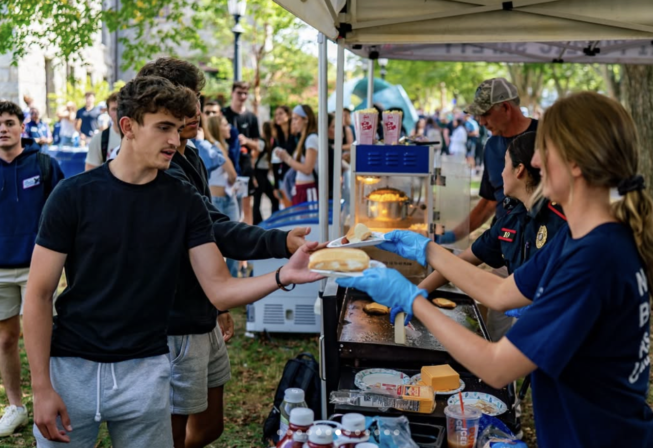 Students gather on the quad to celebrate and learn about mental and physical health. PHOTO CREDIT: @URICampusRec on Instagram